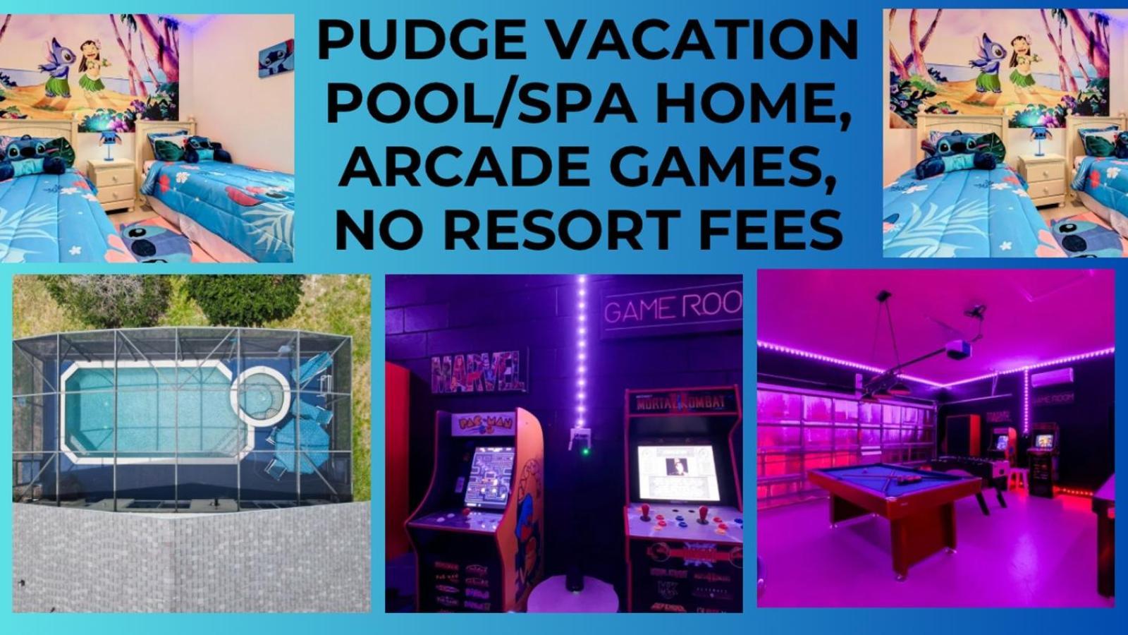 Pudge Vacation Poolspa Home Near Disney Orlando Exterior foto